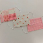 子ども用　マスク　3枚セット　苺　ピンク
