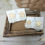 ゴールドプレート×パールピアス
