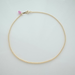 14kgf birthstone bracelet（pink sapphire）