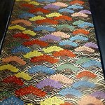 新品　和布　正絹　打掛地　ハギレ（松と青海波柄）