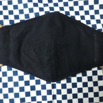 女性に嬉しい黒マスク　ウーリースピン黒色代用品　一枚売り