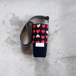 【サイズオーダー】　水筒カバー　strawberry/navy
