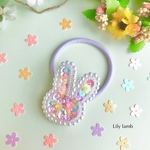 ビーズ刺繍のミニゆめかわうさぎ　※受注制作