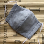 立体型　ガーゼマスク　グレー