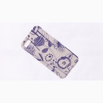 スマホケース letter of flower (beige+purple)