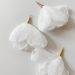【4pcs white color】#32-1ボリュームシフォンタッセル