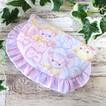 フリル マチ付き 移動ポケット*女の子*くまのパステルぬいぐるみ