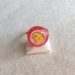 手描き♡オカメインコのピンキーリング（ルチノー）