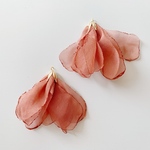 【4pcs terracotta #32】シフォン花びらタッセル