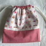 2点のみ❗️マカロン柄巾着☆給食袋コップ袋⭐︎ハンドメイド