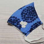 サークルフラワーダブルガーゼ立体マスク＊お花レース