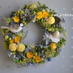 春の森小鳥wreath