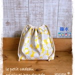  new✨ベビーのお出かけ巾着【あわぶくレモンソーダ―🍋】