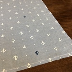 いかり柄シャンブレー　　ランチョンマット  小学校サイズ 40×60