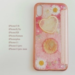 ガーベラとハートレモン＊iPhoneクリア手帳型ケース