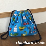 巾着（お弁当袋)・働く車