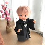 airiさまご予約品※メルちゃんサイズの紋付袴セット
