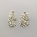 《2pcs》レースタッセルパーツ (アイボリー)