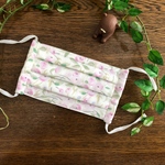 ⑨ハンドメイド☆プリーツマスク☆薔薇のような素敵な花柄