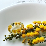 季節を感じるフラワーリング ミモザ