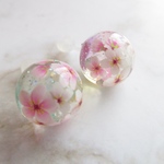 桜玉  ピアス  12mm玉