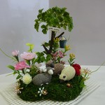 木陰では