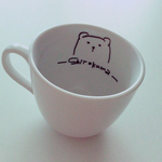 らくがきマグカップ Shirokuma