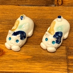 やちむんネコの箸置き(三色)