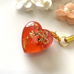 ハート型オルゴナイトストラップ(お守りに) 値下げしました。900円→600円