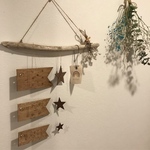 《再販》✴︎木製こいのぼり tapestry✴︎ 流木×こいのぼり×星3連セット