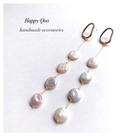 コインパールのチェーンピアス