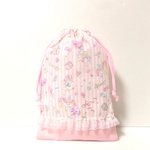 ハンドメイド●巾着●シューズケース●上履き入●リトルユニコーン♡ピンク
