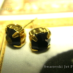 ★Jet(ジェット) 【スワロフスキー ラインストーン ピアス(M)】