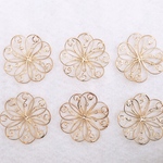 透かし花パーツ/6個セット