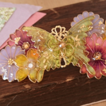 忘れ草花のバレッタ　〜花〜（hair ornaments of Forgotten flower〜Hana〜）