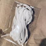マスク用ゴム代用品★ウーリースピンテープ白　3mくらい