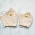 ＊特別価格＊黄色の花と蝶々のマスク