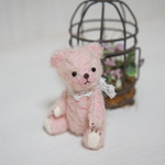 7cm くしゃくしゃクマちゃん (ピンク)