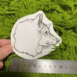 スケッチアートメモ 【オオカミ】Mサイズ 10枚入