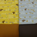 ６３２．momonga165様オーダー分　イノシシ&ウリ坊バッグ２点セット