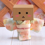 着物 黄緑(帯ベージュ)