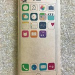 黒ねこのスマホ風スケジュール手帳（クラフト紙・コンパクトサイズ）