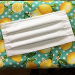 【大人向け】爽やか🍋白いプリーツマスク(ワイヤー付き) ✨マスクゴム白✨納期10日・3月22日前後に発送予定🎁