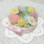 パステル★10cm★ワンコケーキ★犬用ケーキ★ペットケーキ★フラワーケーキ