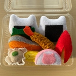 お弁当（鮭）(=^ェ^=)フェルト ままごと