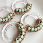 knitring クリアhalf（クリア/BE）