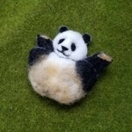 ♡羊毛フェルト　パンダさんブローチ♡