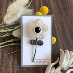 お花の刺繍ブローチ(008)