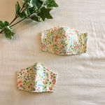 【SALE】花柄立体ガーゼマスク💐　親子セット