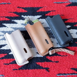 キャンプ　【改良型】レザークラフト　SOTOスライドガストーチカバー　ナチュラルレザー×生成りステッチ